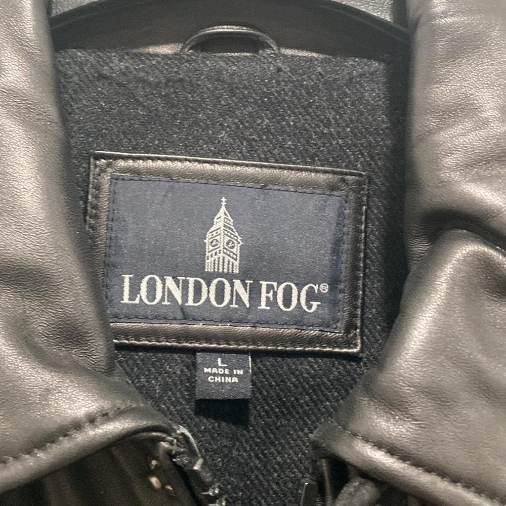 London Fog Quarter Length Leather Coat - Picture 2 of 10
